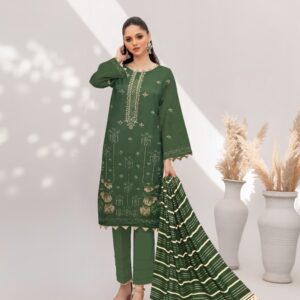 Dhanak Front Heavy embroidery With Saleeves Embroidered